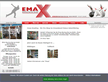 Tablet Screenshot of emax-bowling.de