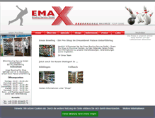 Tablet Screenshot of emax-bowling.com